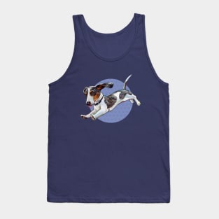 Cute Dachshund and Tennis Ball Pattern Tank Top